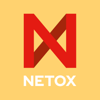 netox logo keltainen tausta-1